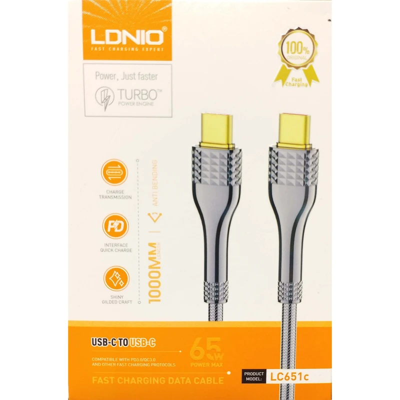 کابل USB-C الدینیو مدل LC651c طول 1 متر