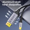 کابل تبدیل USB-C به DISPLAY PORT لنشن مدل CU808D-8K60HZ-VERSION 1.4 طول 1.7 متر