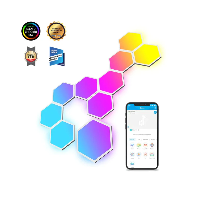 پنل روشنایی هوشمند گووی مدل Glide Hexa H6061