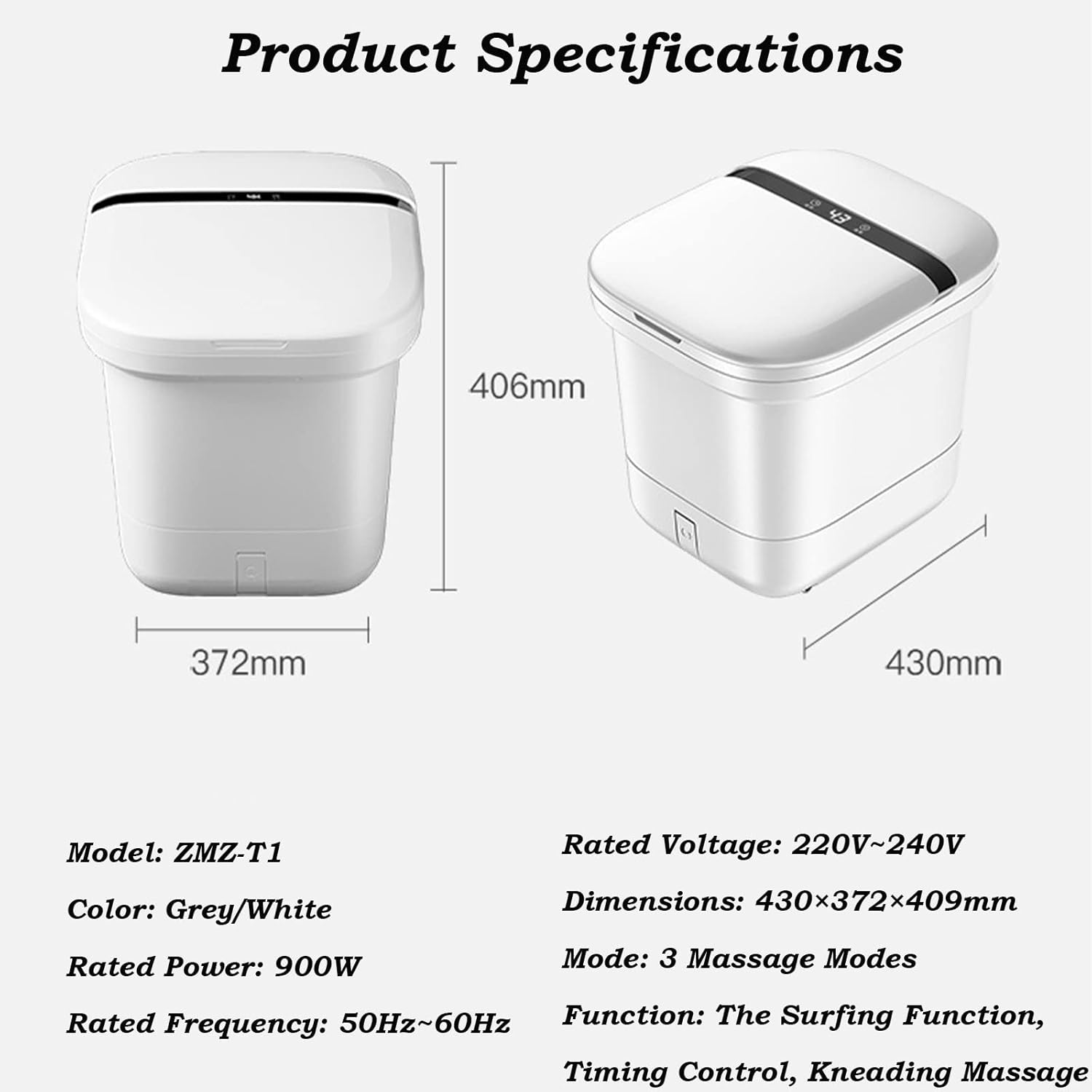 ماساژور و حمام پای هوشمند شیائومی مدل HITH ZMZ-T1